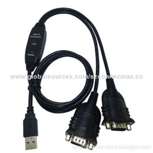 USB to 2 x RS232 Cables, Support Over 1Mbps Data Transfer Rate